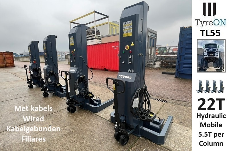 TL55-4 22T mobile truck lifts - wired - 400V - performance 3,0 kW per column - large display - liftig time <= 75 s - Peralatan bengkel: gambar 1 TL55-4 22T mobile truck lifts - wired - 400V - performance 3,0 kW per column - large display - liftig time <= 75 s - Peralatan bengkel: gambar 1