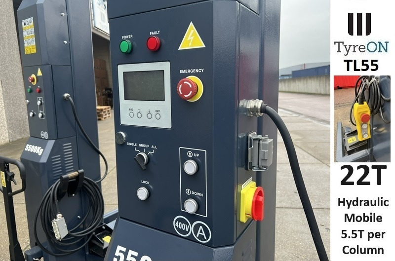 TL55-4 22T mobile truck lifts - wired - 400V - performance 3,0 kW per column - large display - liftig time <= 75 s - Peralatan bengkel: gambar 2 TL55-4 22T mobile truck lifts - wired - 400V - performance 3,0 kW per column - large display - liftig time <= 75 s - Peralatan bengkel: gambar 2