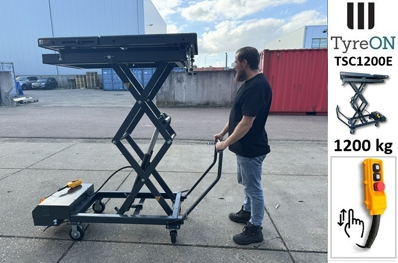 Peralatan bengkel TSC1200E mobile EV battery lifting table - Mobile lifting table for engines, gearboxes, EV battery packs, transmissions andvehicle components - 230V mobile scissor lift table - 1200 kg - H192 c: gambar 6 Peralatan bengkel TSC1200E mobile EV battery lifting table - Mobile lifting table for engines, gearboxes, EV battery packs, transmissions andvehicle components - 230V mobile scissor lift table - 1200 kg - H192 c: gambar 6