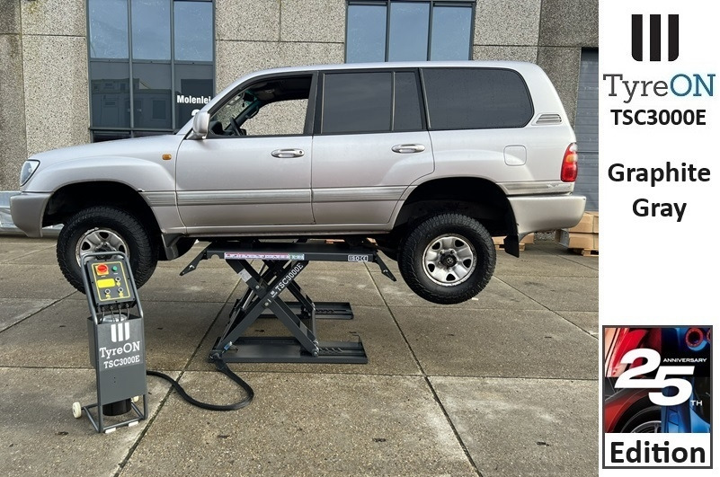 Peralatan bengkel TSC3000E mobile midrise car scissor lift with electrical release - 230V - Graphite gray: gambar 6