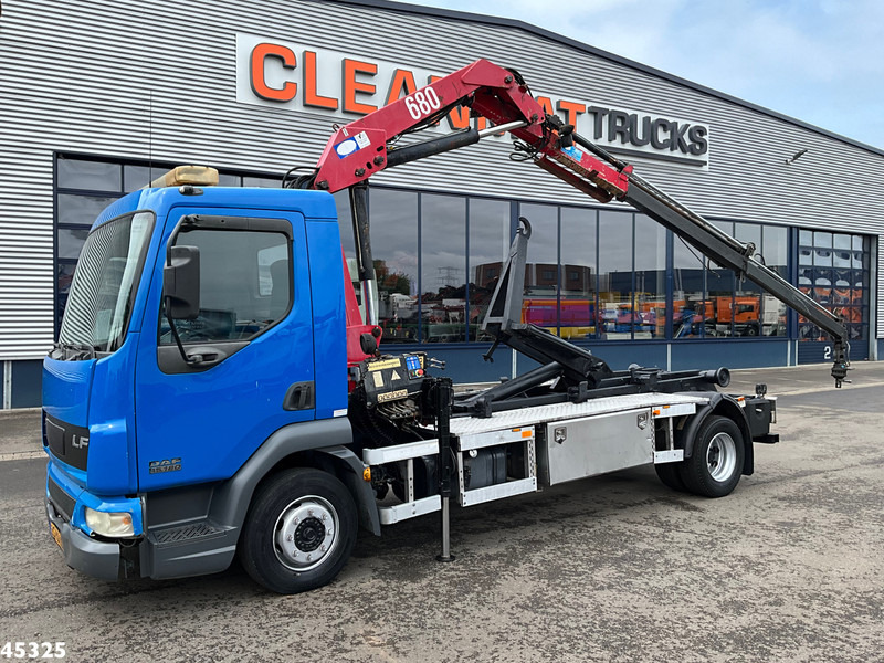 DAF FA 45 LF 180 HMF 7 Tonmeter laadkraan - Hook lift, Truk derek: gambar 1 DAF FA 45 LF 180 HMF 7 Tonmeter laadkraan - Hook lift, Truk derek: gambar 1