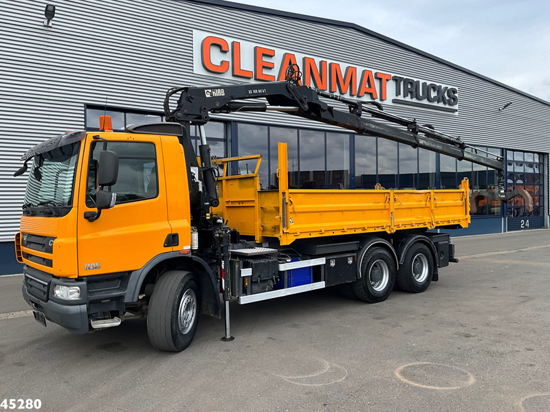 DAF FAT 75 CF 340 6x4 Manual Full steel Hiab 16 Tonmeter laadkraan - Truk jungkit, Truk derek: gambar 2 DAF FAT 75 CF 340 6x4 Manual Full steel Hiab 16 Tonmeter laadkraan - Truk jungkit, Truk derek: gambar 2