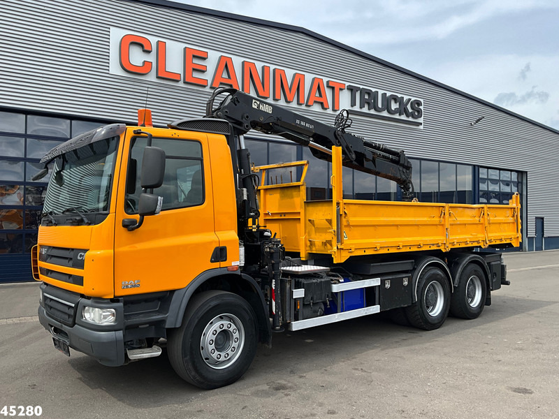 DAF FAT 75 CF 340 6x4 Manual Full steel Hiab 16 Tonmeter laadkraan - Truk jungkit, Truk derek: gambar 3 DAF FAT 75 CF 340 6x4 Manual Full steel Hiab 16 Tonmeter laadkraan - Truk jungkit, Truk derek: gambar 3