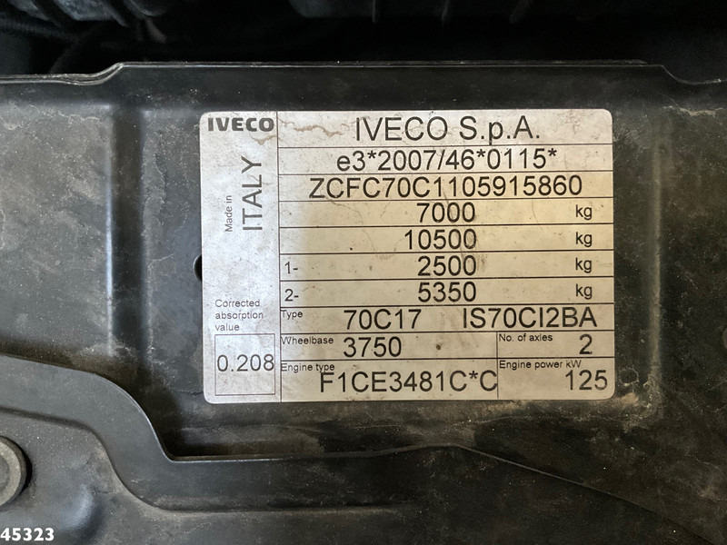 Truk bajak salju Iveco Daily 70C17 Nido zoutstrooier: gambar 19