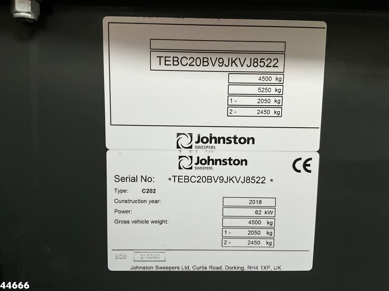 Leasing Johnston C202 Euro 6 Just 23.808 km! Johnston C202 Euro 6 Just 23.808 km!: gambar 19