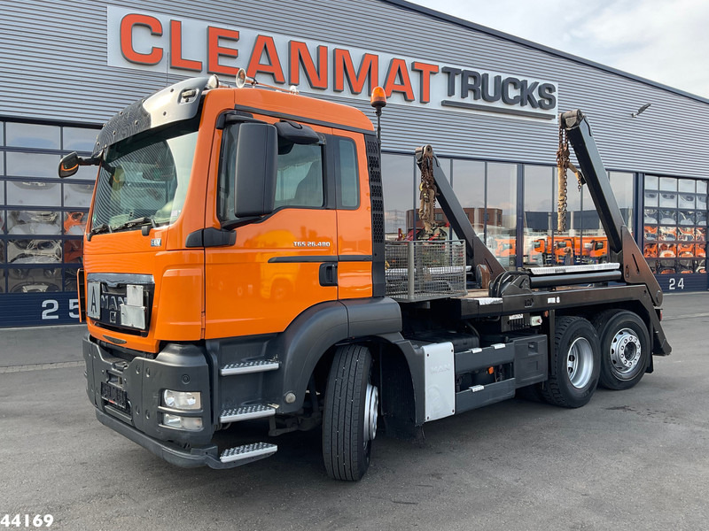 MAN TGS 26.480 VDL 18 Ton portaalarmsysteem - Truk skip loader: gambar 1 MAN TGS 26.480 VDL 18 Ton portaalarmsysteem - Truk skip loader: gambar 1