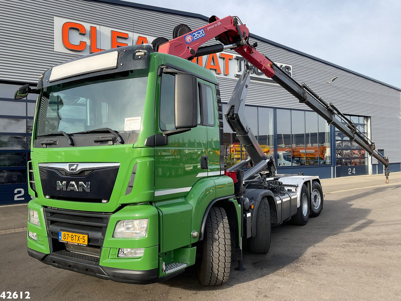MAN TGS 35.460 8x2 Euro 6 HMF 26 Tonmeter laadkraan - Hook lift, Truk derek: gambar 1 MAN TGS 35.460 8x2 Euro 6 HMF 26 Tonmeter laadkraan - Hook lift, Truk derek: gambar 1