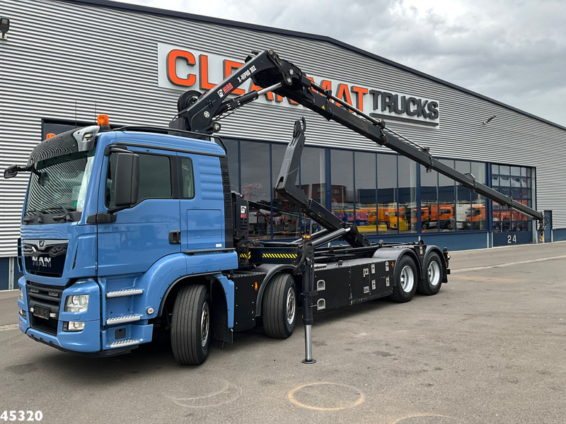 MAN TGS 35.500 8x4 Euro 6 Hiab 30 Tonmeter laadkraan Just 164.946 km! - Hook lift, Truk derek: gambar 1 MAN TGS 35.500 8x4 Euro 6 Hiab 30 Tonmeter laadkraan Just 164.946 km! - Hook lift, Truk derek: gambar 1