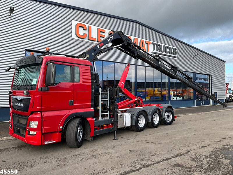 MAN TGX 35.480 8x4 Euro 6 Hiab 28 Tonmeter laadkraan - Hook lift, Truk derek: gambar 1 MAN TGX 35.480 8x4 Euro 6 Hiab 28 Tonmeter laadkraan - Hook lift, Truk derek: gambar 1