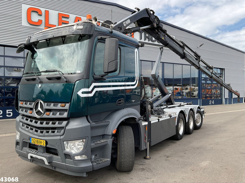 Mercedes-Benz Arocs 3251 8x4 Euro 6 Hiab 28 Tonmeter laadkraan - Hook lift, Truk derek: gambar 1 Mercedes-Benz Arocs 3251 8x4 Euro 6 Hiab 28 Tonmeter laadkraan - Hook lift, Truk derek: gambar 1