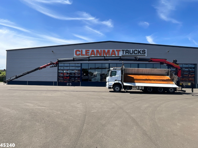 Mercedes-Benz Arocs 3251 8x4 Euro 6 Retarder Palfinger 34 Tonmeter laadkraan + Fly-Jib 2 zijdige kipper Just 146.766 km! - Truk jungkit, Truk derek: gambar 1 Mercedes-Benz Arocs 3251 8x4 Euro 6 Retarder Palfinger 34 Tonmeter laadkraan + Fly-Jib 2 zijdige kipper Just 146.766 km! - Truk jungkit, Truk derek: gambar 1