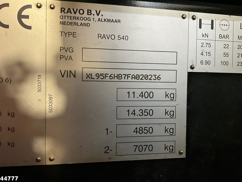 Leasing Ravo 540 Euro 6 Ravo 540 Euro 6: gambar 19