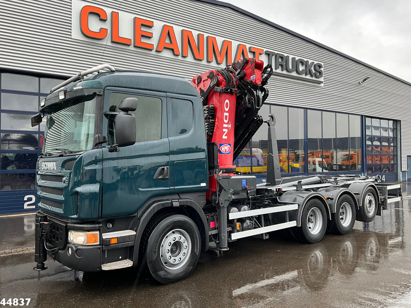 Scania G480 8x4 HMF 60 Tonmeter laadkraan + Fly-jib - Hook lift, Truk derek: gambar 2 Scania G480 8x4 HMF 60 Tonmeter laadkraan + Fly-jib - Hook lift, Truk derek: gambar 2