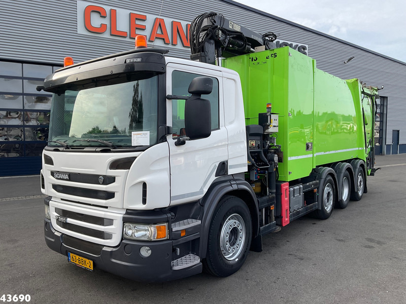 Scania P 360 Faun 18m³ + Hiab crane + Underground Container Washing Installation - Truk sampah: gambar 2 Scania P 360 Faun 18m³ + Hiab crane + Underground Container Washing Installation - Truk sampah: gambar 2
