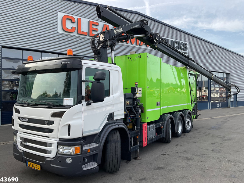 Scania P 360 Faun 18m³ + Hiab crane + Underground Container Washing Installation - Truk sampah: gambar 1 Scania P 360 Faun 18m³ + Hiab crane + Underground Container Washing Installation - Truk sampah: gambar 1