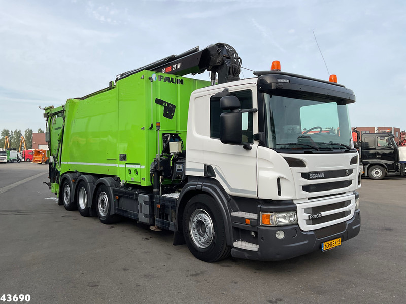 Scania P 360 Faun 18m³ + Hiab crane + Underground Container Washing Installation - Truk sampah: gambar 3 Scania P 360 Faun 18m³ + Hiab crane + Underground Container Washing Installation - Truk sampah: gambar 3