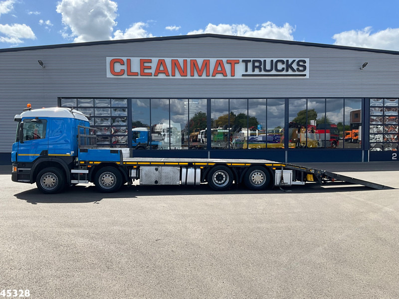 Scania P 410 8x2 Euro 6 Retarder Autotransporter met hydraulische oprijrampen - Truk pengangkut mobil: gambar 3 Scania P 410 8x2 Euro 6 Retarder Autotransporter met hydraulische oprijrampen - Truk pengangkut mobil: gambar 3