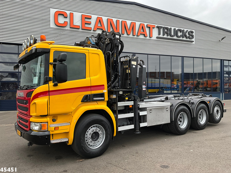 Scania P 410 8x4 Euro 6 Palfinger 14 Tonmeter Z-kraan - Hook lift, Truk derek: gambar 2 Scania P 410 8x4 Euro 6 Palfinger 14 Tonmeter Z-kraan - Hook lift, Truk derek: gambar 2
