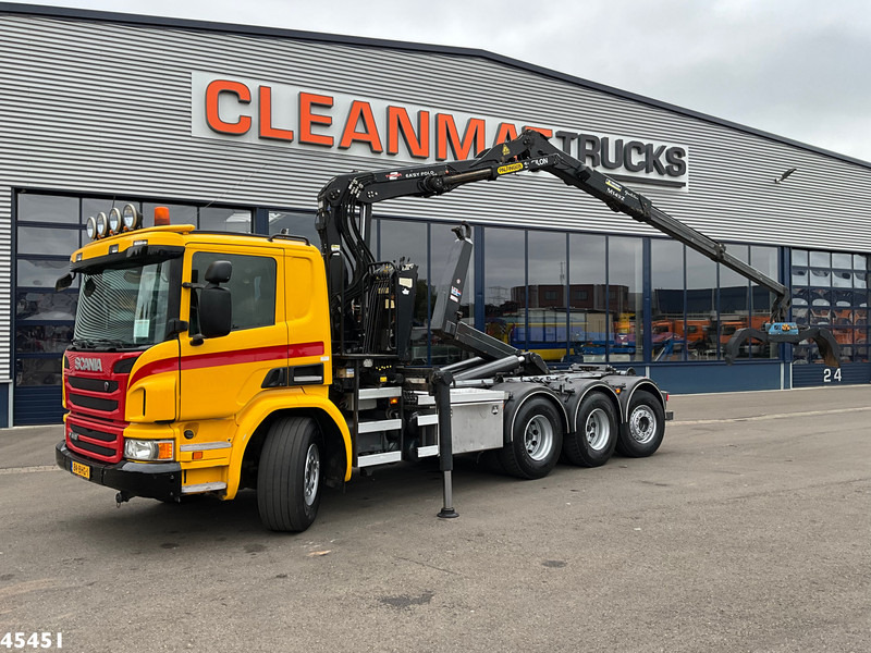 Scania P 410 8x4 Euro 6 Palfinger 14 Tonmeter Z-kraan - Hook lift, Truk derek: gambar 1 Scania P 410 8x4 Euro 6 Palfinger 14 Tonmeter Z-kraan - Hook lift, Truk derek: gambar 1