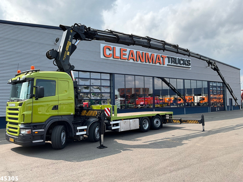 Scania R 420 8x2 manual Palfinger 85 Tonmeter laadkraan + Fly-Jib - Truk derek: gambar 1 Scania R 420 8x2 manual Palfinger 85 Tonmeter laadkraan + Fly-Jib - Truk derek: gambar 1