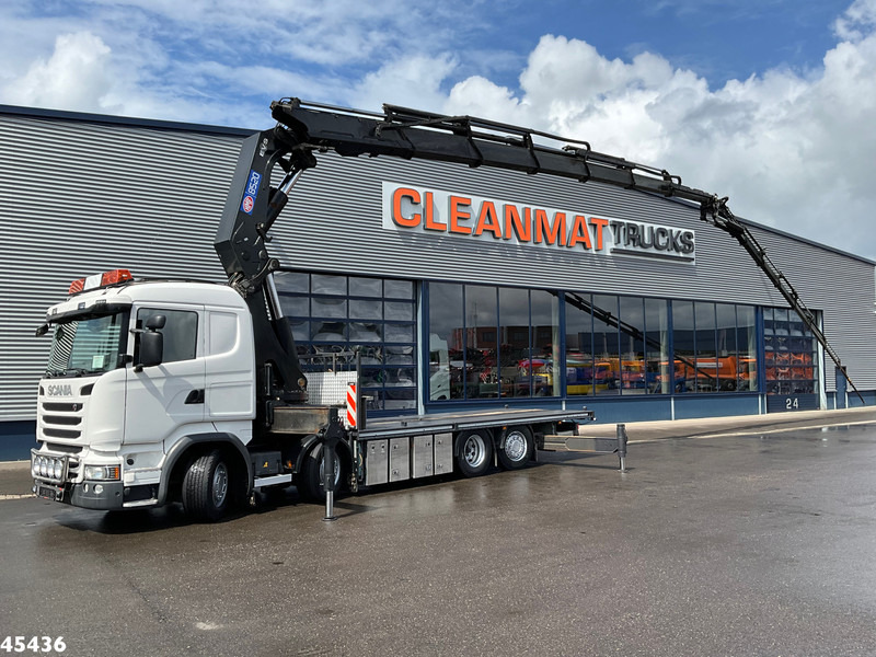 Scania R490 8x2 Euro 6 Retarder HMF 85 Tonmeter laadkraan + Fly-jib - Truk derek: gambar 1 Scania R490 8x2 Euro 6 Retarder HMF 85 Tonmeter laadkraan + Fly-jib - Truk derek: gambar 1