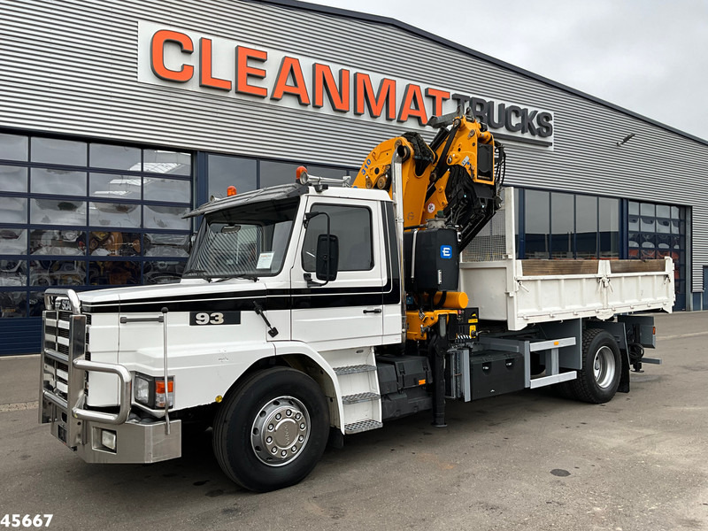 Scania T 93 4x2 Kipper met 31 Tonmeter laadkraan (bj 2005) + Fly-JIb! Just 118.736 km! - Truk jungkit, Truk derek: gambar 4 Scania T 93 4x2 Kipper met 31 Tonmeter laadkraan (bj 2005) + Fly-JIb! Just 118.736 km! - Truk jungkit, Truk derek: gambar 4