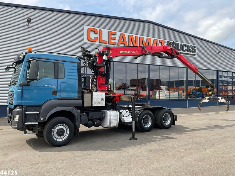 MAN TGS 33.480 6x6 Euro 6 Palfinger 27 Tonmeter boomkraan - Tractor head: gambar 1 MAN TGS 33.480 6x6 Euro 6 Palfinger 27 Tonmeter boomkraan - Tractor head: gambar 1