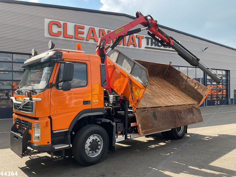 Volvo FM 340 4x4 Palfinger 10 Tonmeter laadkraan Manual Full steel - Truk jungkit, Truk derek: gambar 1 Volvo FM 340 4x4 Palfinger 10 Tonmeter laadkraan Manual Full steel - Truk jungkit, Truk derek: gambar 1