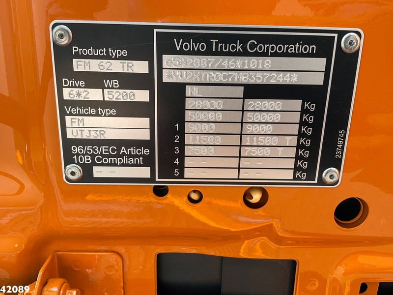 Hook lift, Truk derek Volvo FM 430 HMF 23 ton/meter laadkraan: gambar 16