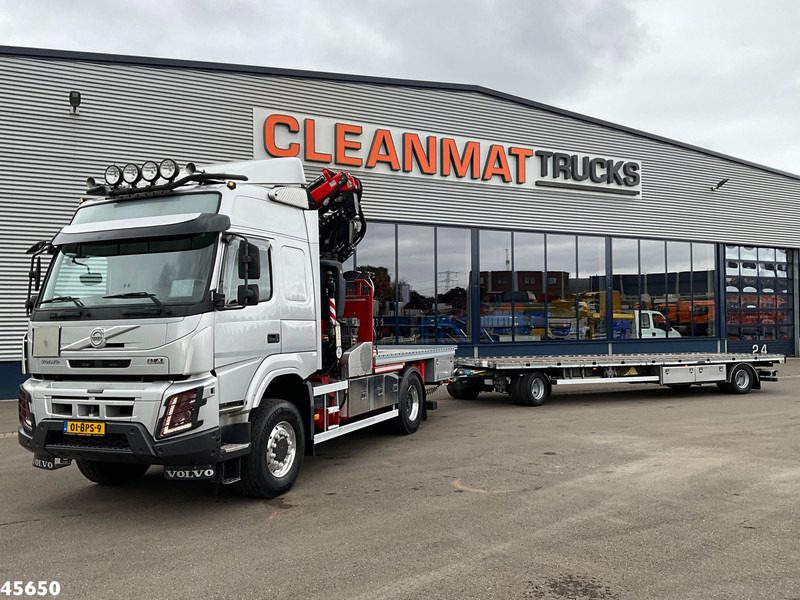 Volvo FMX 500 4x4 Fassi 31 Tonmeter laadkraan + Fly-Jib + Jumbo 2-assige aanhangwagen - Truk derek: gambar 1 Volvo FMX 500 4x4 Fassi 31 Tonmeter laadkraan + Fly-Jib + Jumbo 2-assige aanhangwagen - Truk derek: gambar 1