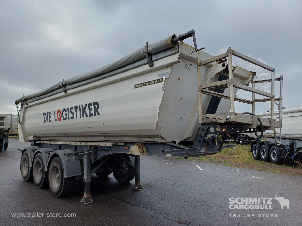 MEILLER Auflieger Kipper Stahlrundmulde 26m³ - Semi-trailer jungkit: gambar 1 MEILLER Auflieger Kipper Stahlrundmulde 26m³ - Semi-trailer jungkit: gambar 1
