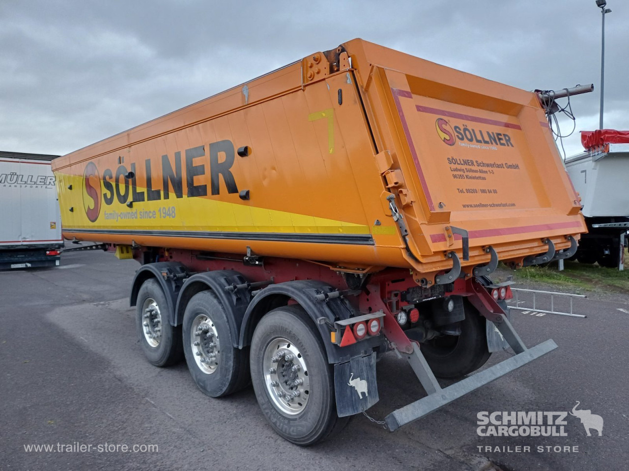 SCHMITZ Auflieger Kipper Alukastenmulde 24m³ - Semi-trailer jungkit: gambar 4 SCHMITZ Auflieger Kipper Alukastenmulde 24m³ - Semi-trailer jungkit: gambar 4