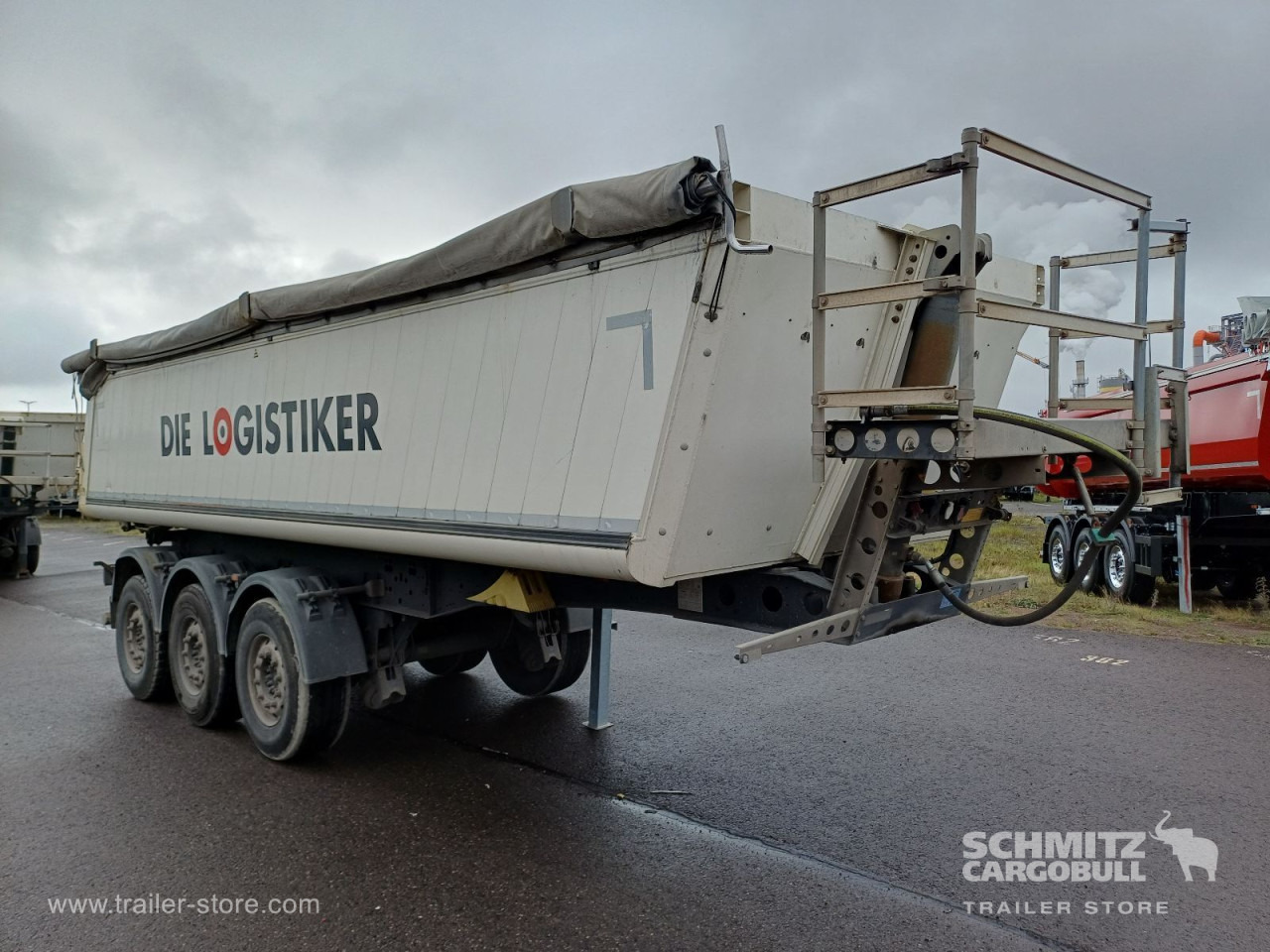 SCHMITZ Auflieger Kipper Alukastenmulde 24m³ - Semi-trailer jungkit: gambar 1 SCHMITZ Auflieger Kipper Alukastenmulde 24m³ - Semi-trailer jungkit: gambar 1