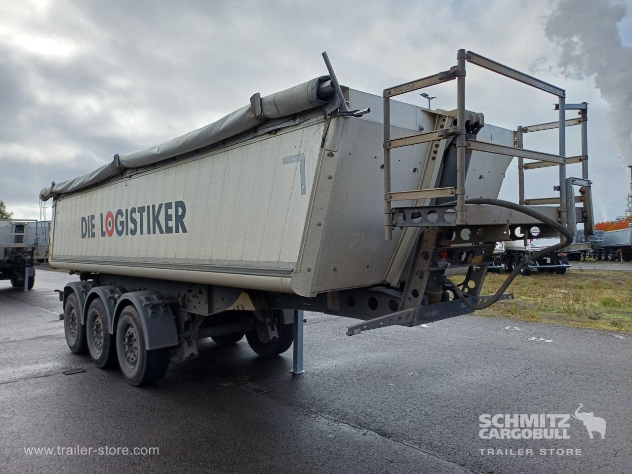 SCHMITZ Auflieger Kipper Alukastenmulde 24m³ - Semi-trailer jungkit: gambar 1 SCHMITZ Auflieger Kipper Alukastenmulde 24m³ - Semi-trailer jungkit: gambar 1