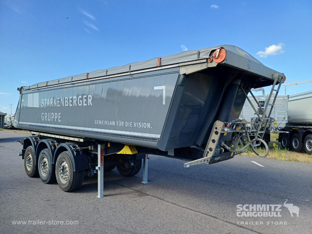 SCHMITZ Auflieger Kipper Alukastenmulde 24m³ - Semi-trailer jungkit: gambar 1 SCHMITZ Auflieger Kipper Alukastenmulde 24m³ - Semi-trailer jungkit: gambar 1