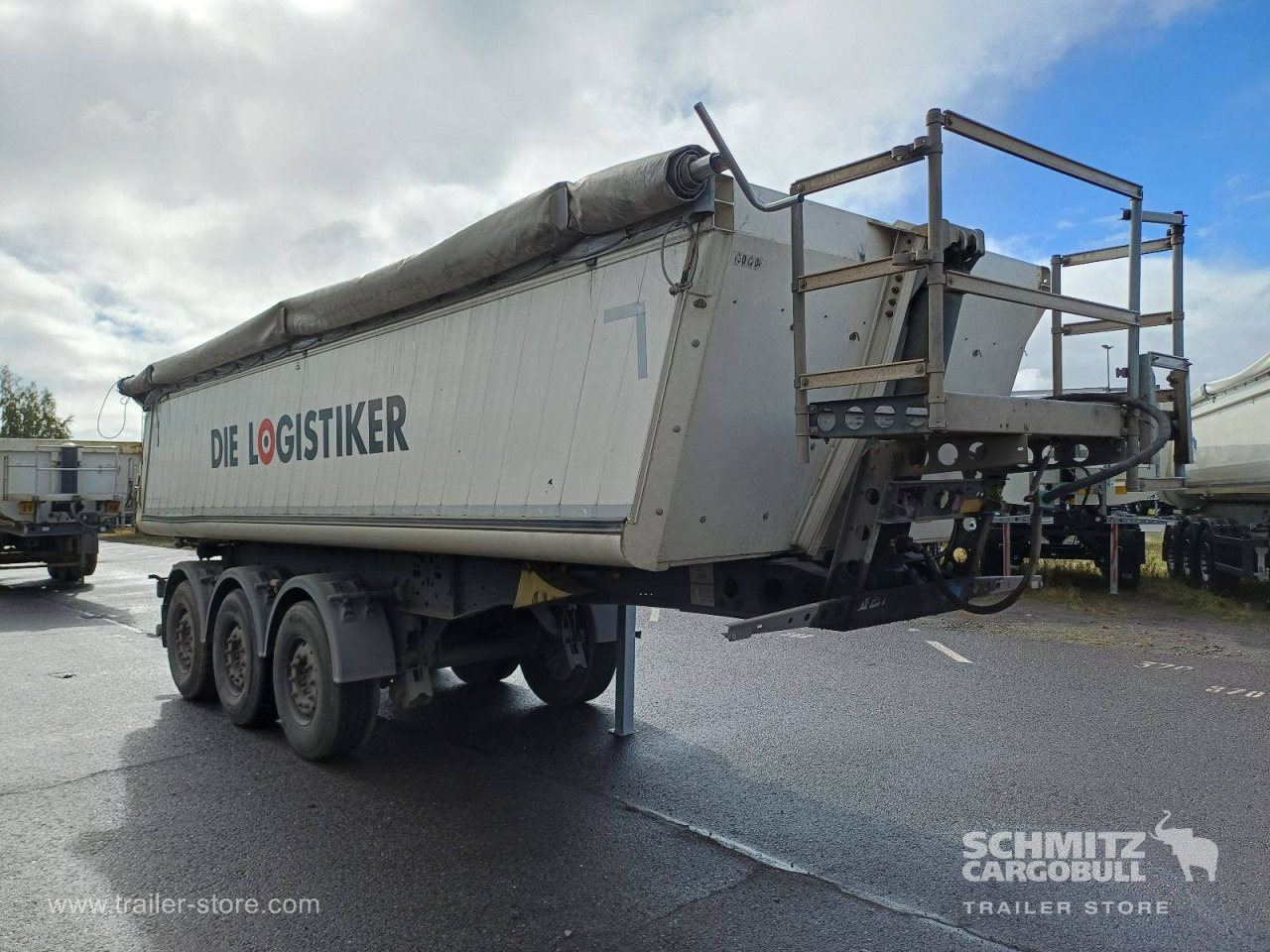 SCHMITZ Auflieger Kipper Alukastenmulde 24m³ - Semi-trailer jungkit: gambar 1 SCHMITZ Auflieger Kipper Alukastenmulde 24m³ - Semi-trailer jungkit: gambar 1