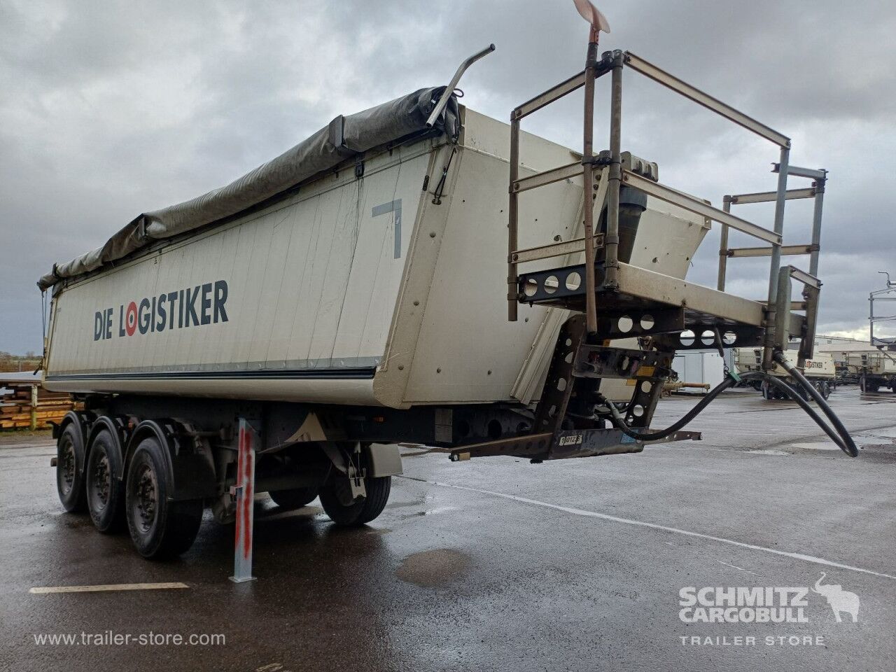 SCHMITZ Auflieger Kipper Alukastenmulde 24m³ - Semi-trailer jungkit: gambar 1 SCHMITZ Auflieger Kipper Alukastenmulde 24m³ - Semi-trailer jungkit: gambar 1