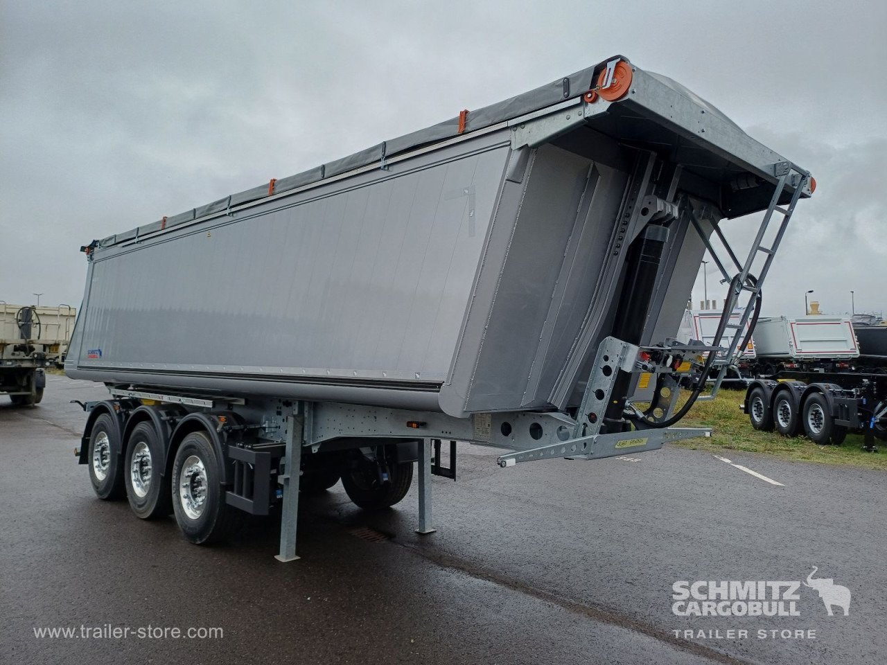 SCHMITZ Auflieger Kipper Alukastenmulde 29m³ - Semi-trailer jungkit: gambar 1 SCHMITZ Auflieger Kipper Alukastenmulde 29m³ - Semi-trailer jungkit: gambar 1