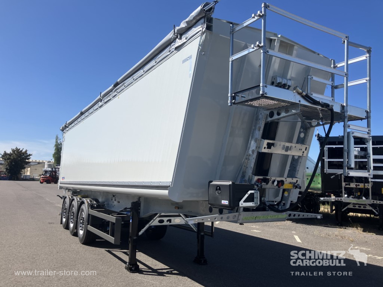 SCHMITZ Auflieger Kipper Alukastenmulde 52m³ - Semi-trailer jungkit: gambar 1 SCHMITZ Auflieger Kipper Alukastenmulde 52m³ - Semi-trailer jungkit: gambar 1