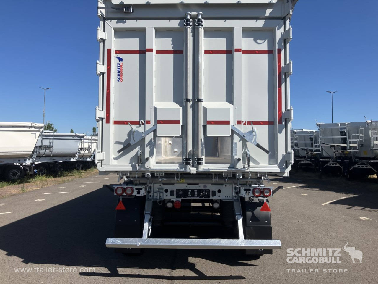 Semi-trailer jungkit baru SCHMITZ Auflieger Kipper Alukastenmulde 52m³: gambar 11