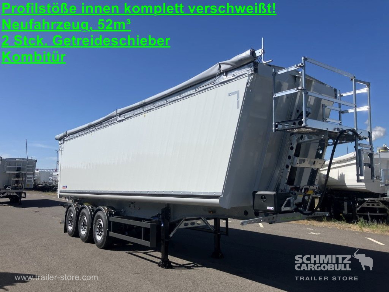 SCHMITZ Auflieger Kipper Alukastenmulde 52m³ - Semi-trailer jungkit: gambar 1 SCHMITZ Auflieger Kipper Alukastenmulde 52m³ - Semi-trailer jungkit: gambar 1