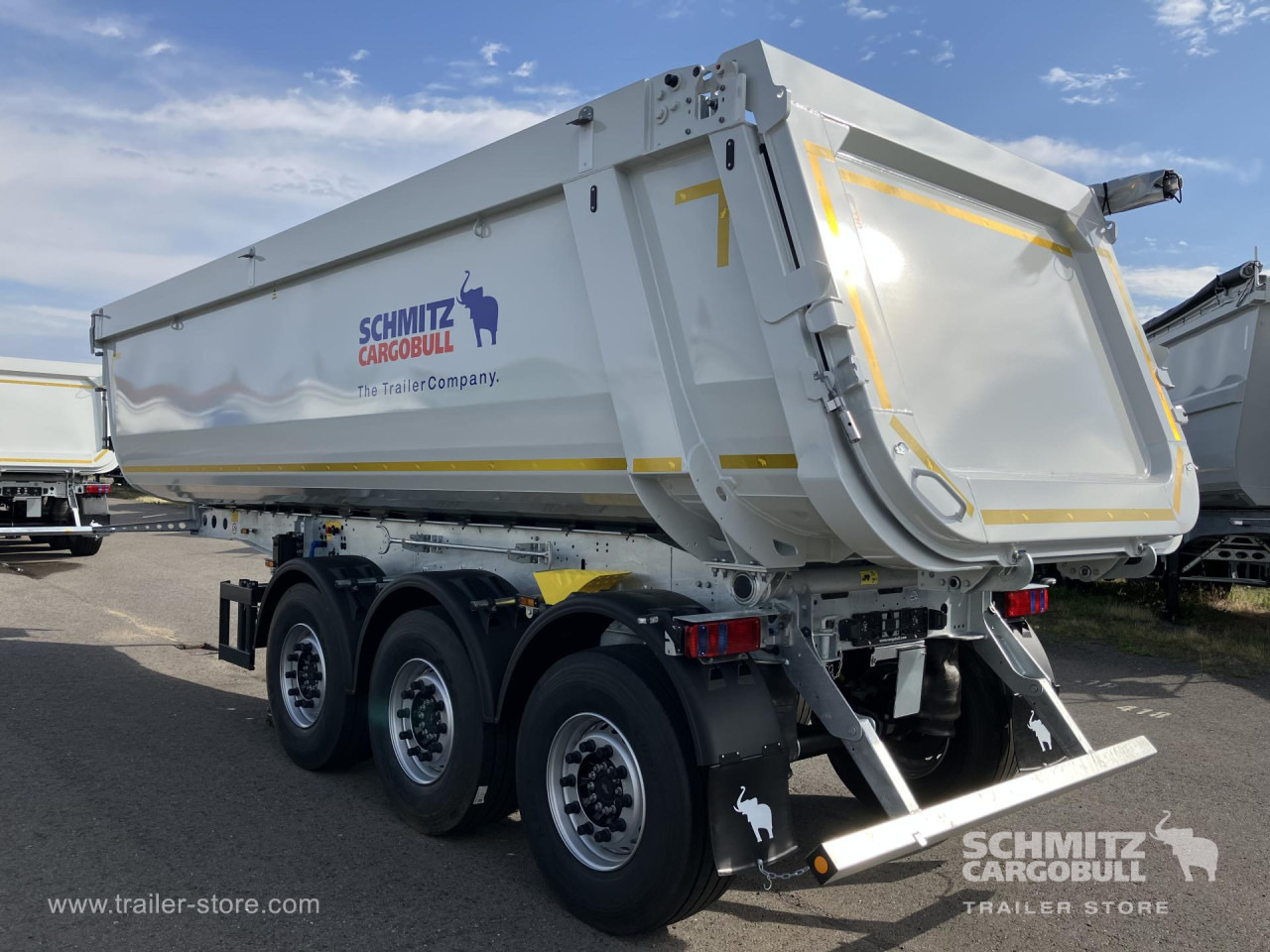 SCHMITZ Auflieger Kipper Stahlrundmulde 29m³ - Semi-trailer jungkit: gambar 4 SCHMITZ Auflieger Kipper Stahlrundmulde 29m³ - Semi-trailer jungkit: gambar 4