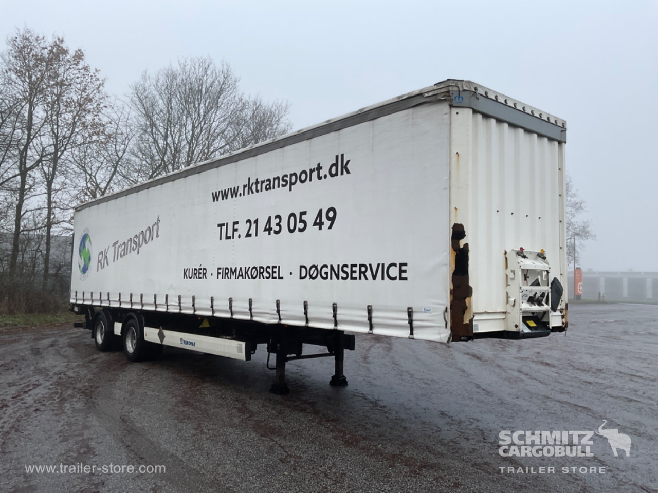 KRONE Curtainsider Standard Taillift - Semi-trailer dengan terpal samping: gambar 1 KRONE Curtainsider Standard Taillift - Semi-trailer dengan terpal samping: gambar 1