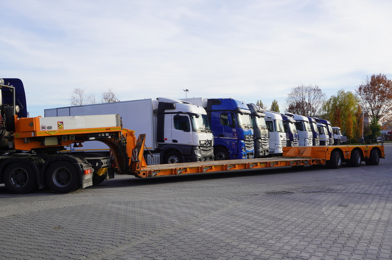 BROSHUIS 3ABD-48 61.0t TiefBet low-loader semi-trailer / 40 tons cap. / 3 steering axles / hydraulic suspension - Semi-trailer low bed: gambar 3 BROSHUIS 3ABD-48 61.0t TiefBet low-loader semi-trailer / 40 tons cap. / 3 steering axles / hydraulic suspension - Semi-trailer low bed: gambar 3