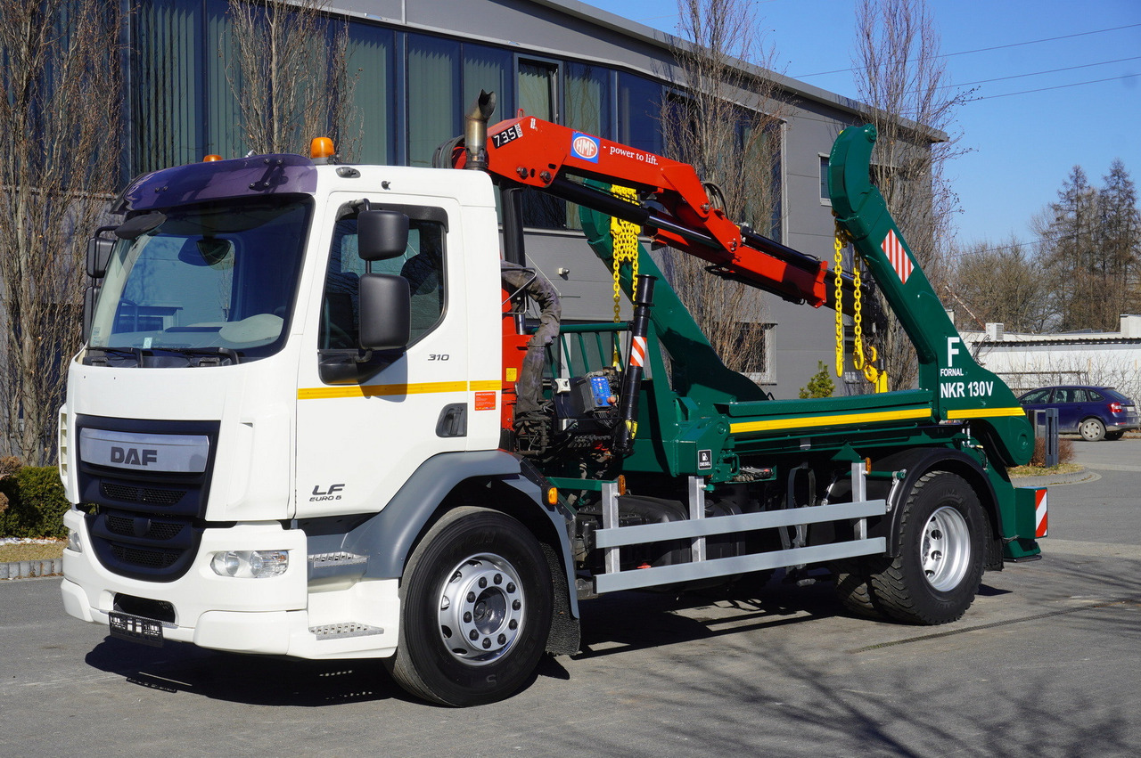 DAF LF 18.310 E6 / Skip loader Fornal NKR 130V / HDS HMF 735 K2 / Manual gearbox - Truk derek: gambar 1 DAF LF 18.310 E6 / Skip loader Fornal NKR 130V / HDS HMF 735 K2 / Manual gearbox - Truk derek: gambar 1