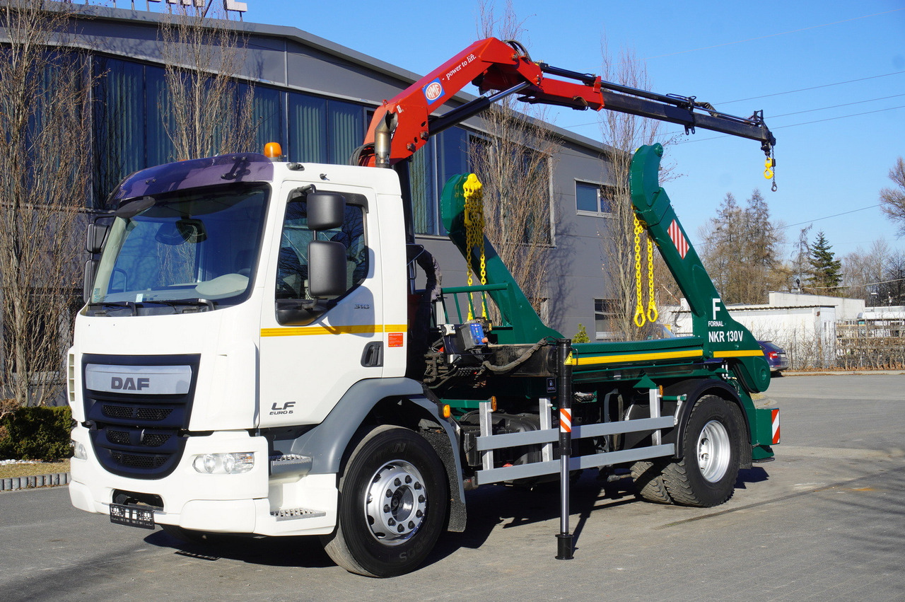 DAF LF 18.310 E6 / Skip loader Fornal NKR 130V / HDS HMF 735 K2 / Manual gearbox - Truk derek: gambar 2 DAF LF 18.310 E6 / Skip loader Fornal NKR 130V / HDS HMF 735 K2 / Manual gearbox - Truk derek: gambar 2
