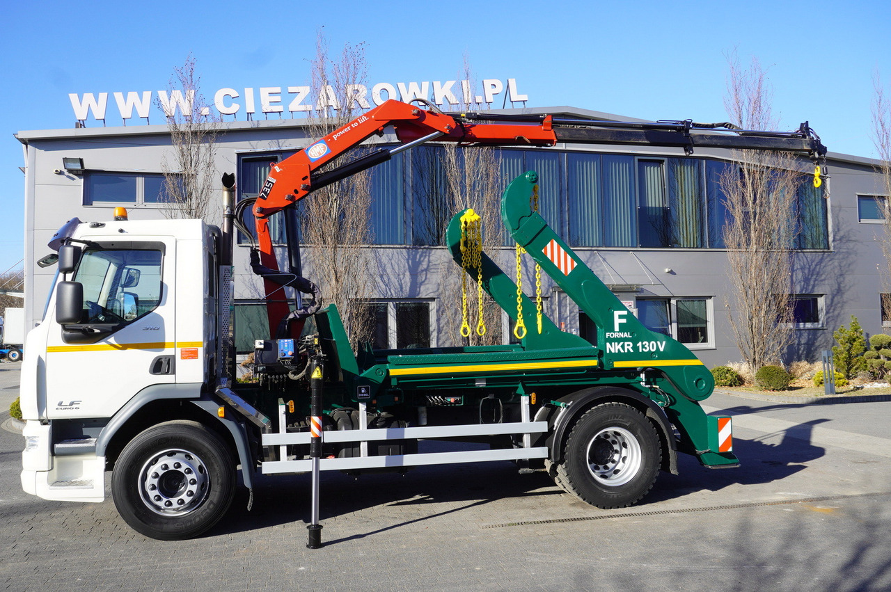 DAF LF 18.310 E6 / Skip loader Fornal NKR 130V / HDS HMF 735 K2 / Manual gearbox - Hook lift, Truk derek: gambar 4 DAF LF 18.310 E6 / Skip loader Fornal NKR 130V / HDS HMF 735 K2 / Manual gearbox - Hook lift, Truk derek: gambar 4