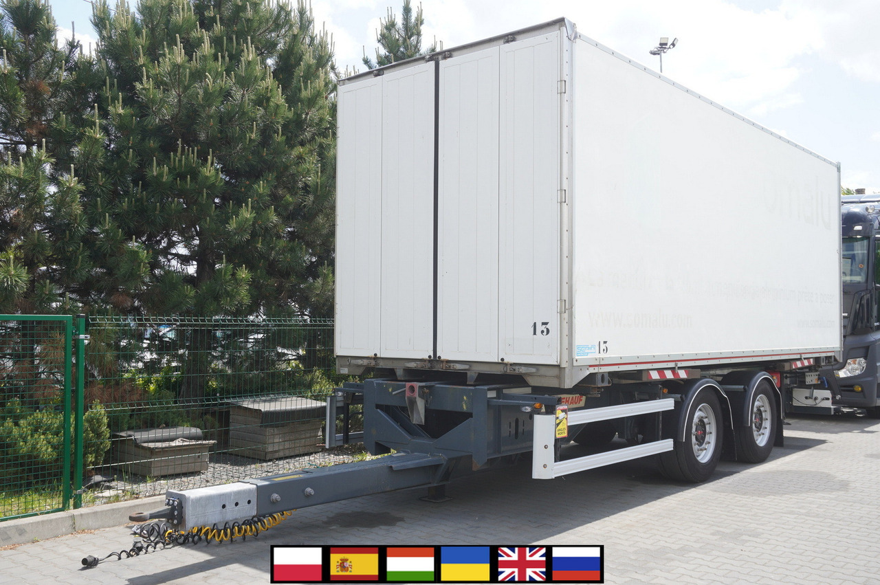 Fruehauf passthrough box trailer 18 EPAL / 2021 / SAF axles - Trailer kotak tertutup: gambar 1 Fruehauf passthrough box trailer 18 EPAL / 2021 / SAF axles - Trailer kotak tertutup: gambar 1