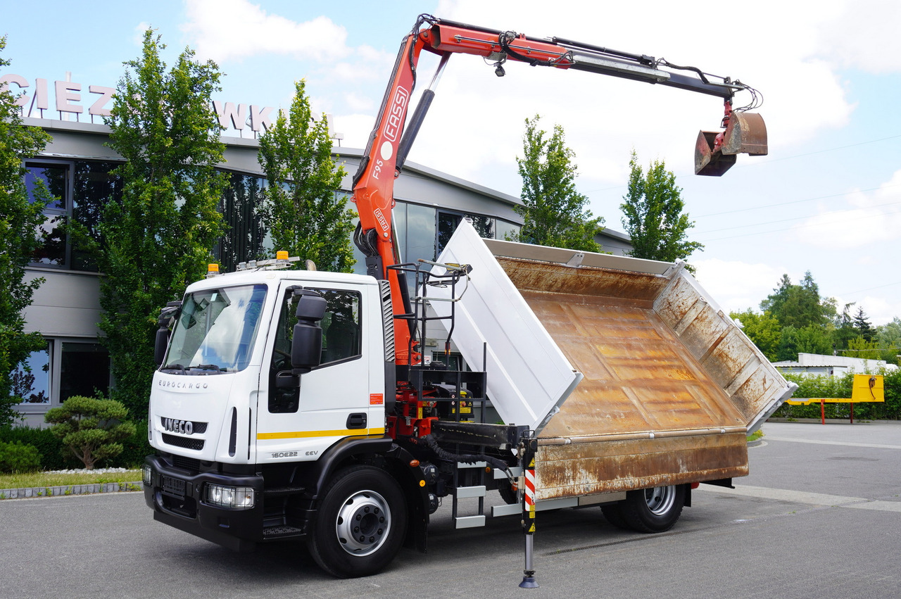 Truk jungkit, Truk derek IVECO Eurocargo 160E22 EEV Dump truck / Bortmatic / Crane FASSI F95A.0.22: gambar 14