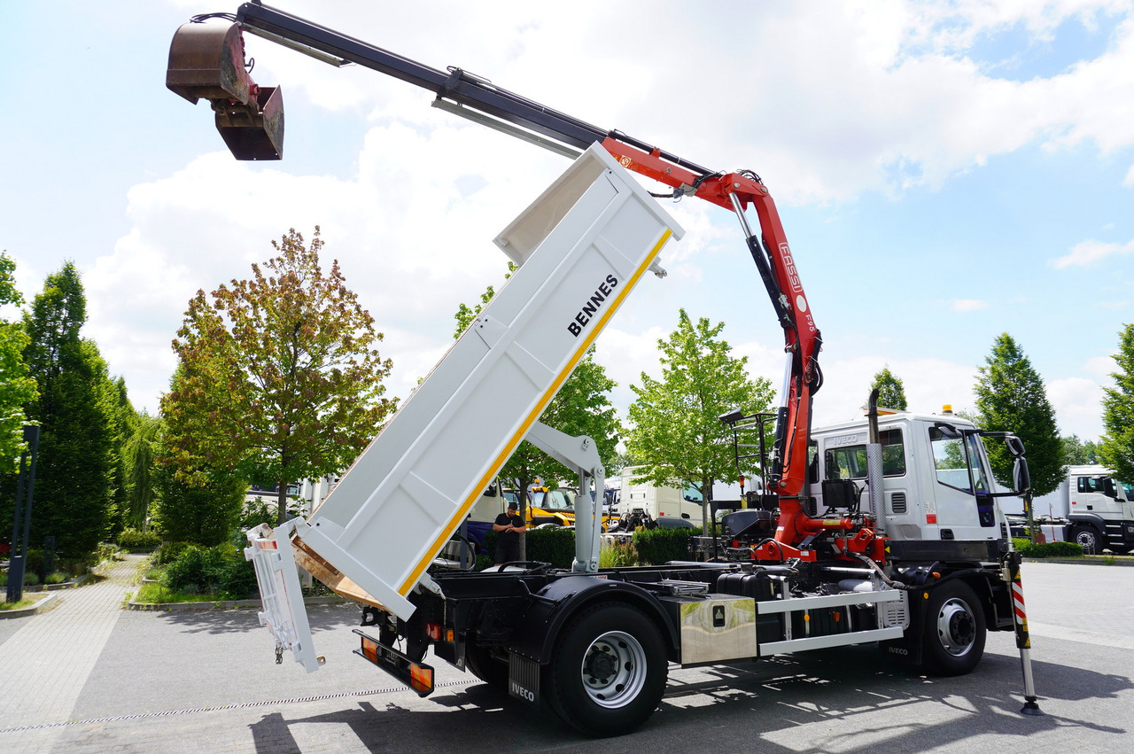 Truk jungkit, Truk derek IVECO Eurocargo 160E22 EEV Dump truck / Bortmatic / Crane FASSI F95A.0.22: gambar 11